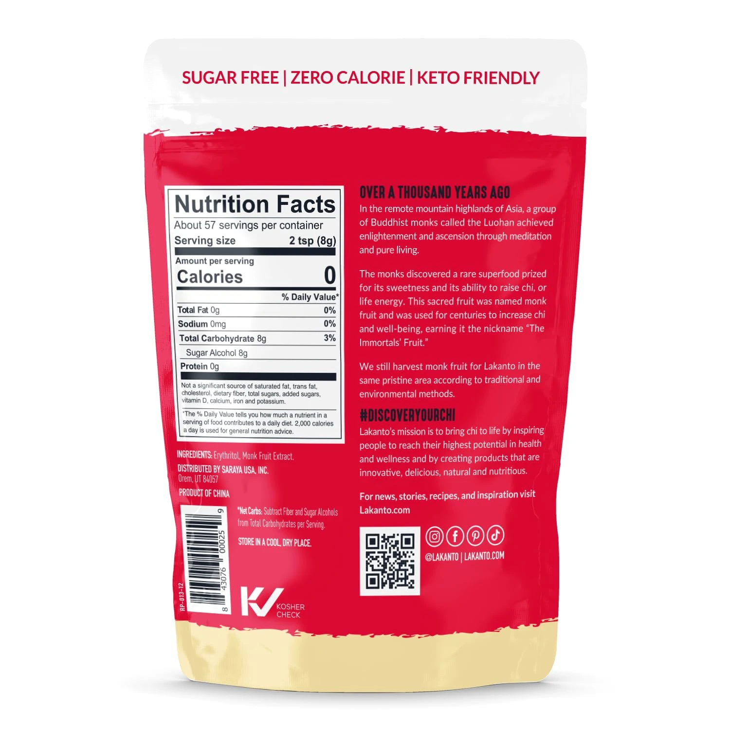 Lakanto Monk Fruit Sweetener - Keto Sugar Substitute - Image 2