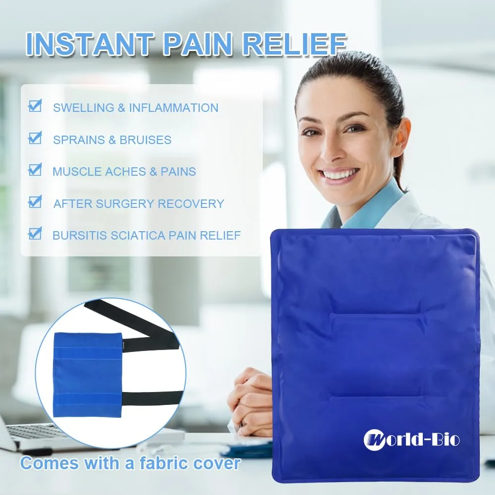 Large Ice Pack for Shoulder Back Hip - Hot Cold Compress - Image 2