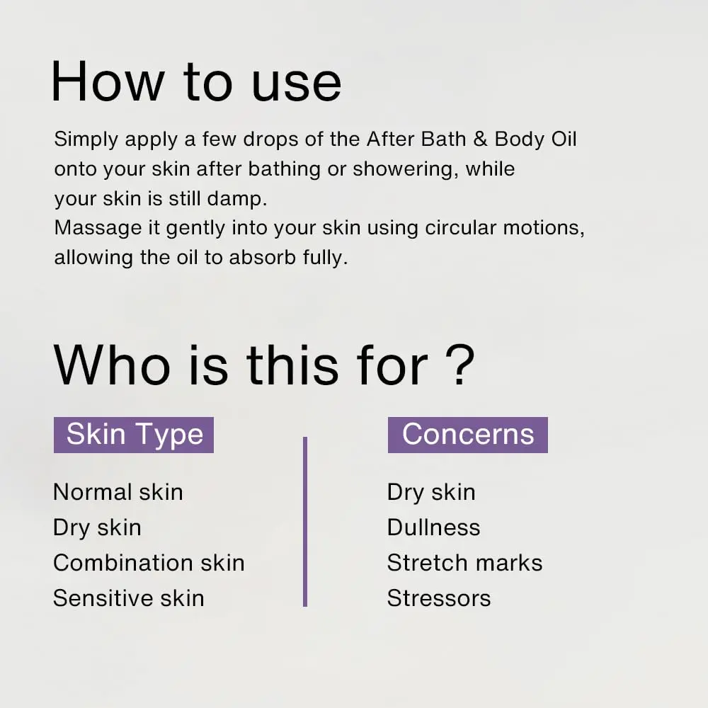 Lavender Bath Body Oil - Relaxing Massage Oil - Image 4