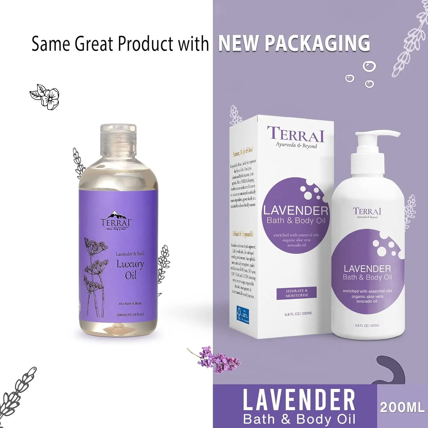 Lavender Bath Body Oil - Relaxing Massage Oil - Image 5