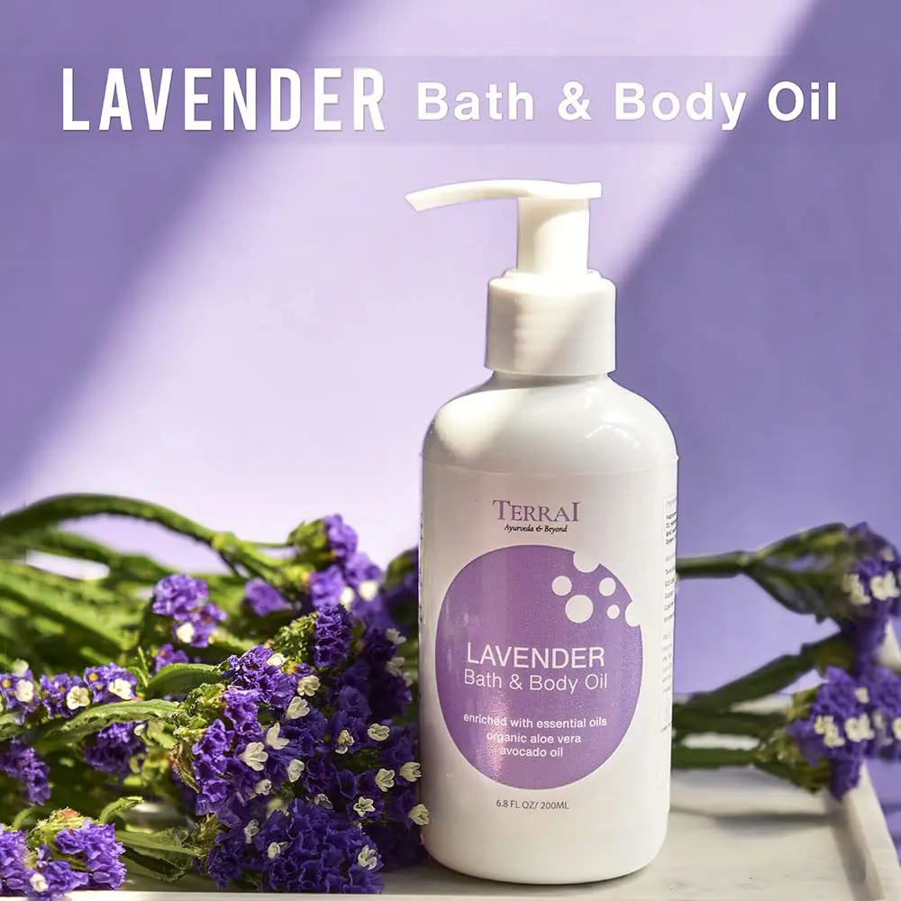 Lavender Bath Body Oil - Relaxing Massage Oil - Image 6