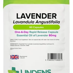 Lindens Lavender Oil Capsules 80mg | 60 Pack