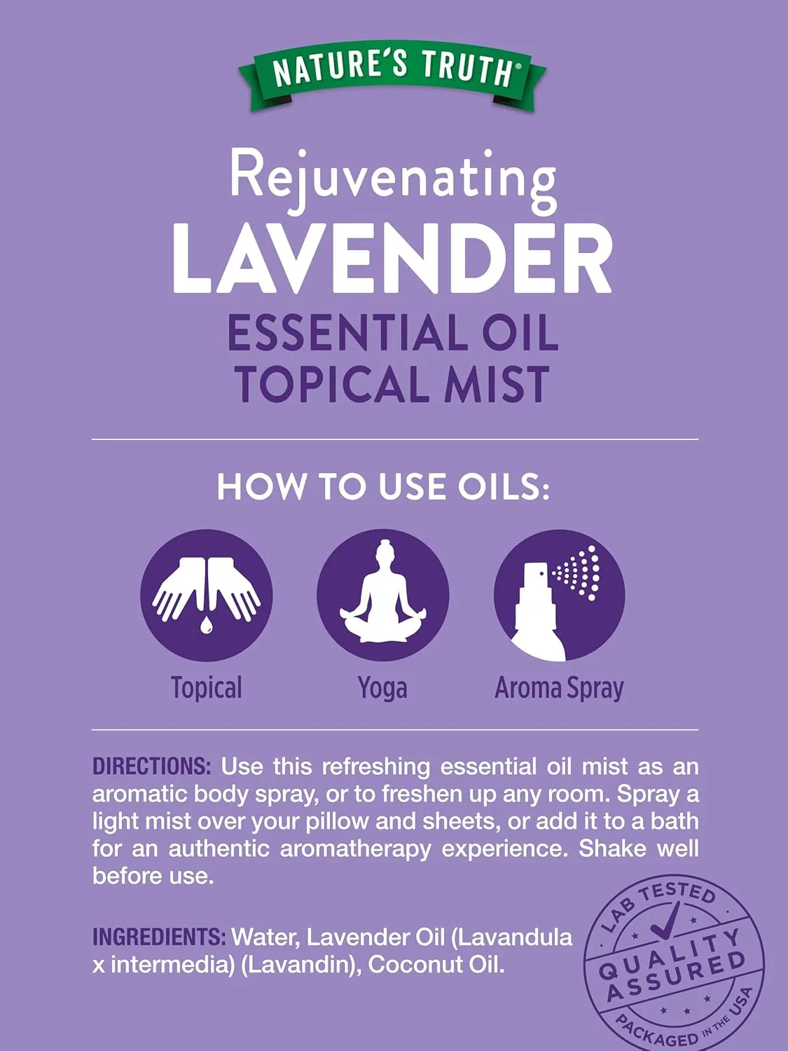 Lavender Essential Oil Mist - Rejuvenating Spray - Image 2