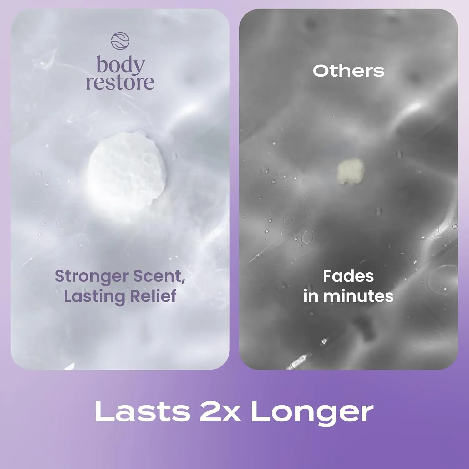 Fifteen lavender scented shower steamers offer aromatherapy relaxation in the shower, perfect bedtime and self-care gifts for women.