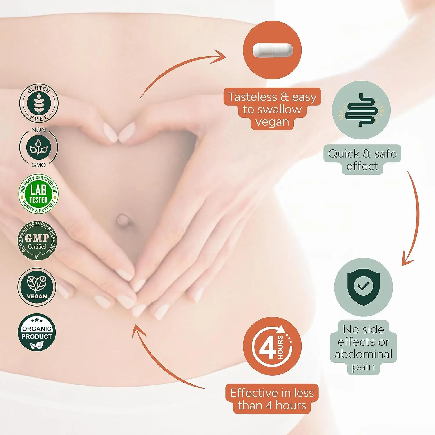 QSTA LAX+ is a 7-in-1 natural vegan laxative with papaya, cardamon, fennel, sena, aloe, plantago and arraclan to relieve constipation, bloating, and gas.