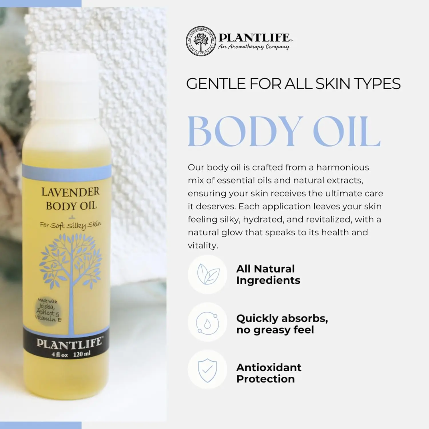 Lemongrass Body Oil - Plantlife Bath & Body Oil - Image 2