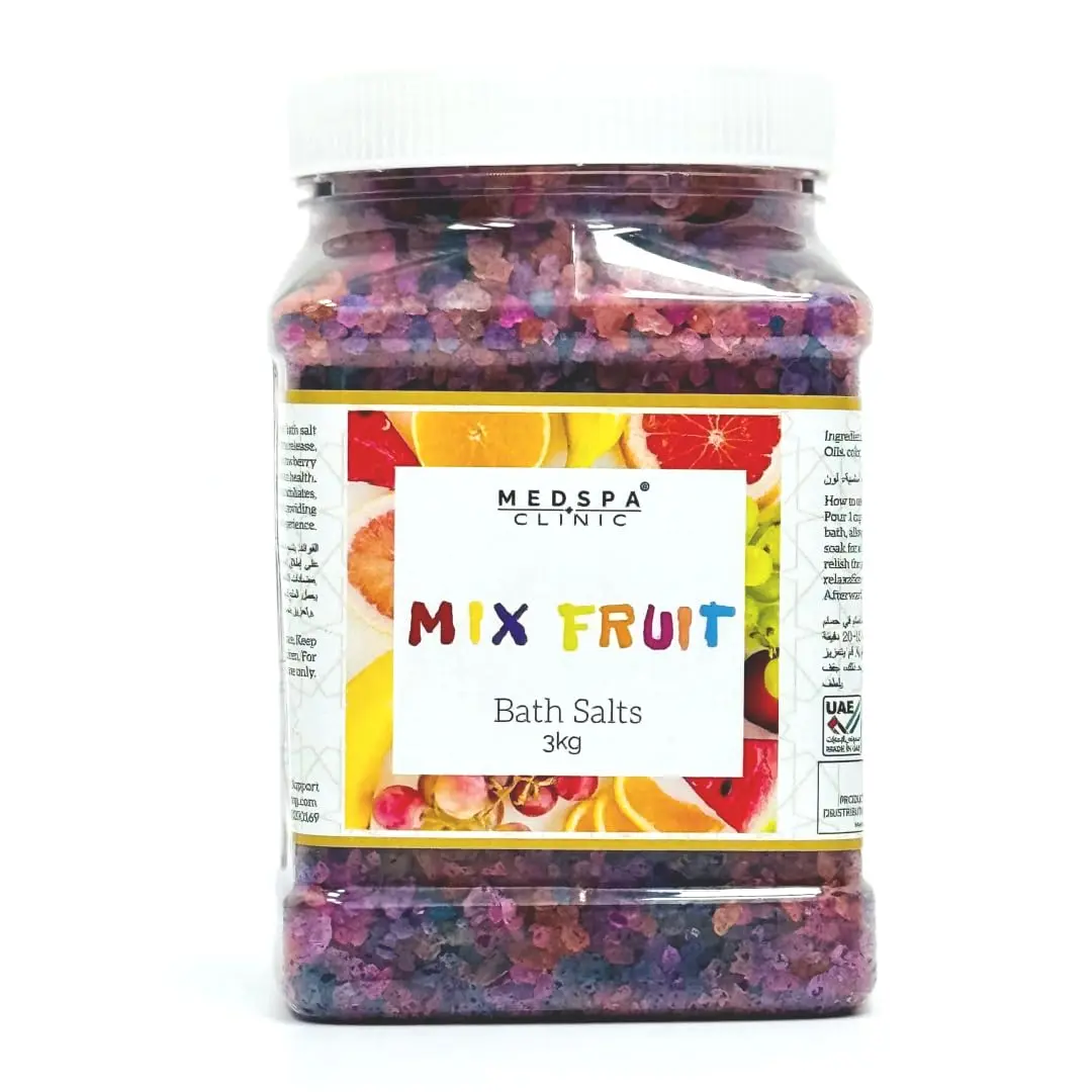 This is a close-up product shot of lime bath salts, infused with natural lime zest, to detoxify, relax, and refresh your skin in a calming bath experience.