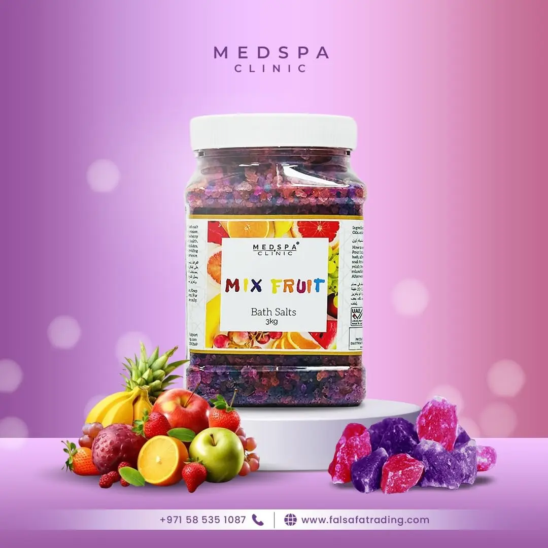 This is a close-up product shot of lime bath salts, infused with natural lime zest, to detoxify, relax, and refresh your skin in a calming bath experience.