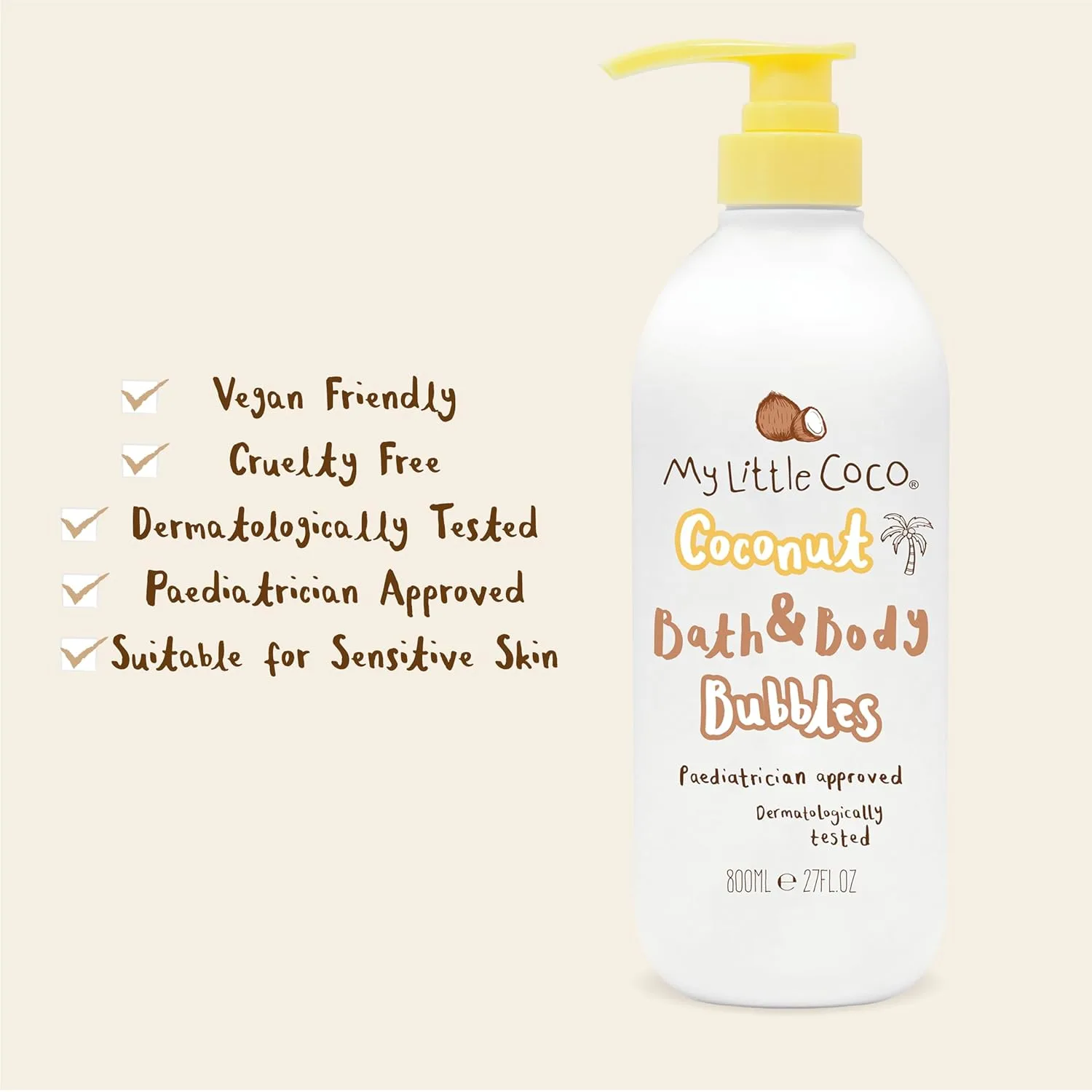 My Little Coco Bubble Bath - Coconut Oil & Gentle Wash - Image 4