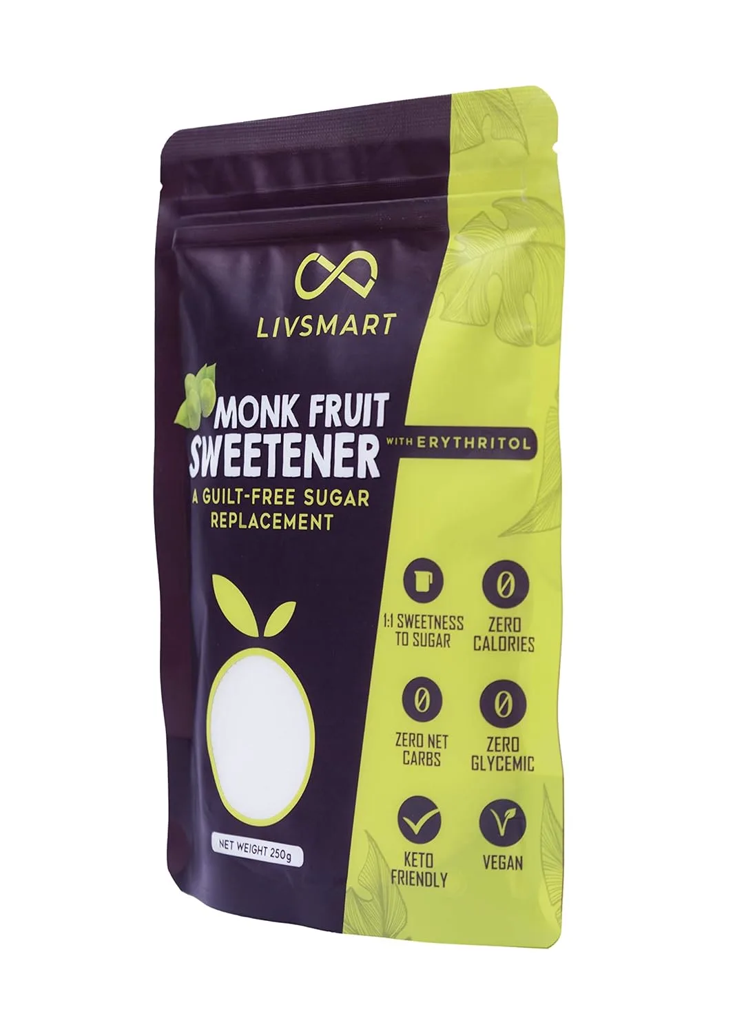 Livsmart Monk Fruit Sweetener - Keto Zero Calorie - Image 3