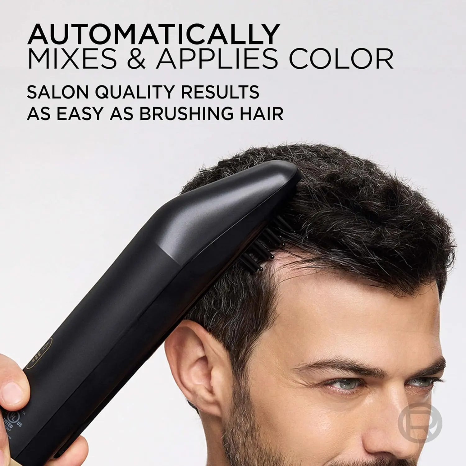 The L'Oreal Colorsonic hair dye device provides fast, mistake-free, salon-quality permanent hair color and gray coverage at home with multi-use hair color cartridges.