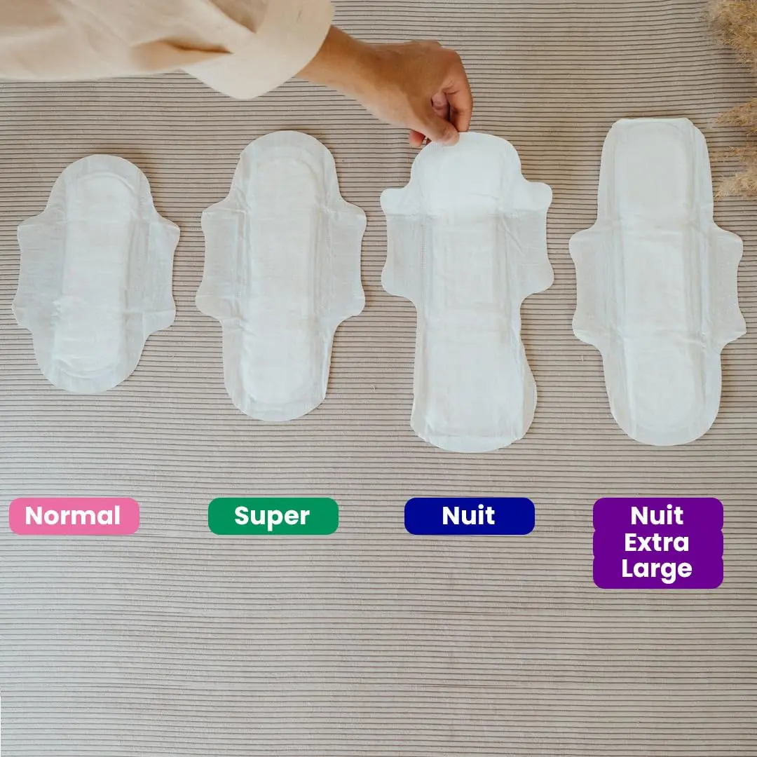 Love & Green ultra thin sanitary pads are hypoallergenic, extra absorbent, and made with 84% natural biodegradable material without unwanted ingredients like plastic voile, colourant, or fragrance.