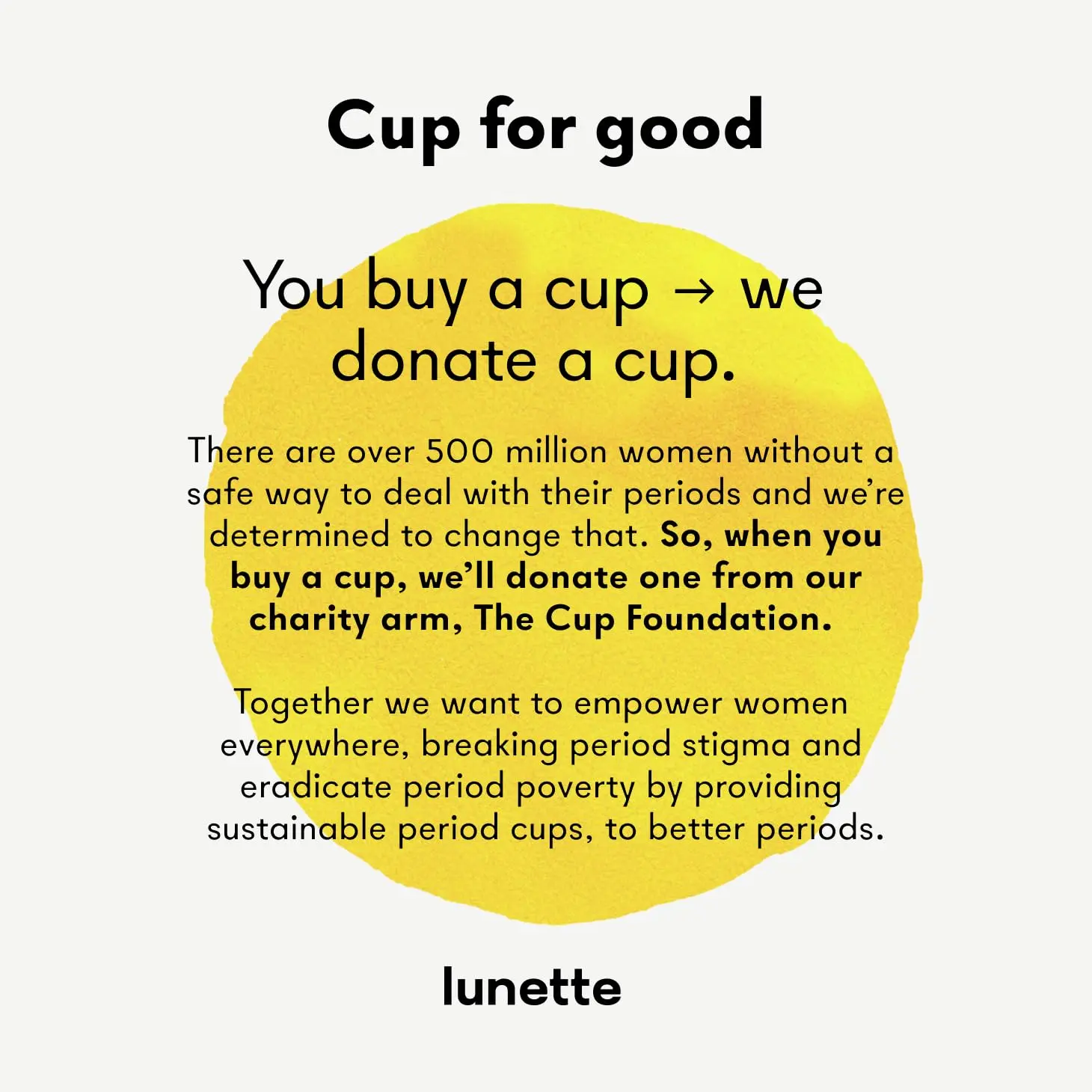 A blue Lunette Model 2 menstrual cup, a reusable, zero-waste alternative to tampons and pads, made of soft medical-grade silicone and suitable for light flow.