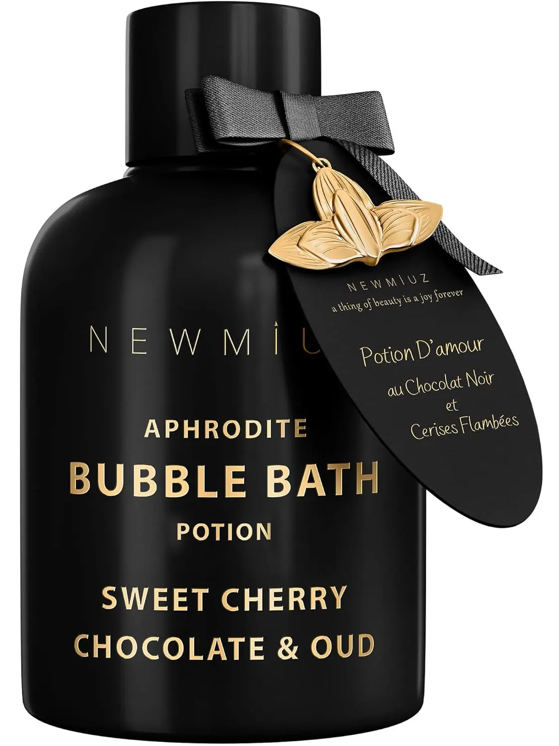Indulge in a luxurious cherry chocolate oud bubble bath for a relaxing spa experience, creating long-lasting foaming bubbles perfect for stress relief and romantic self-care.