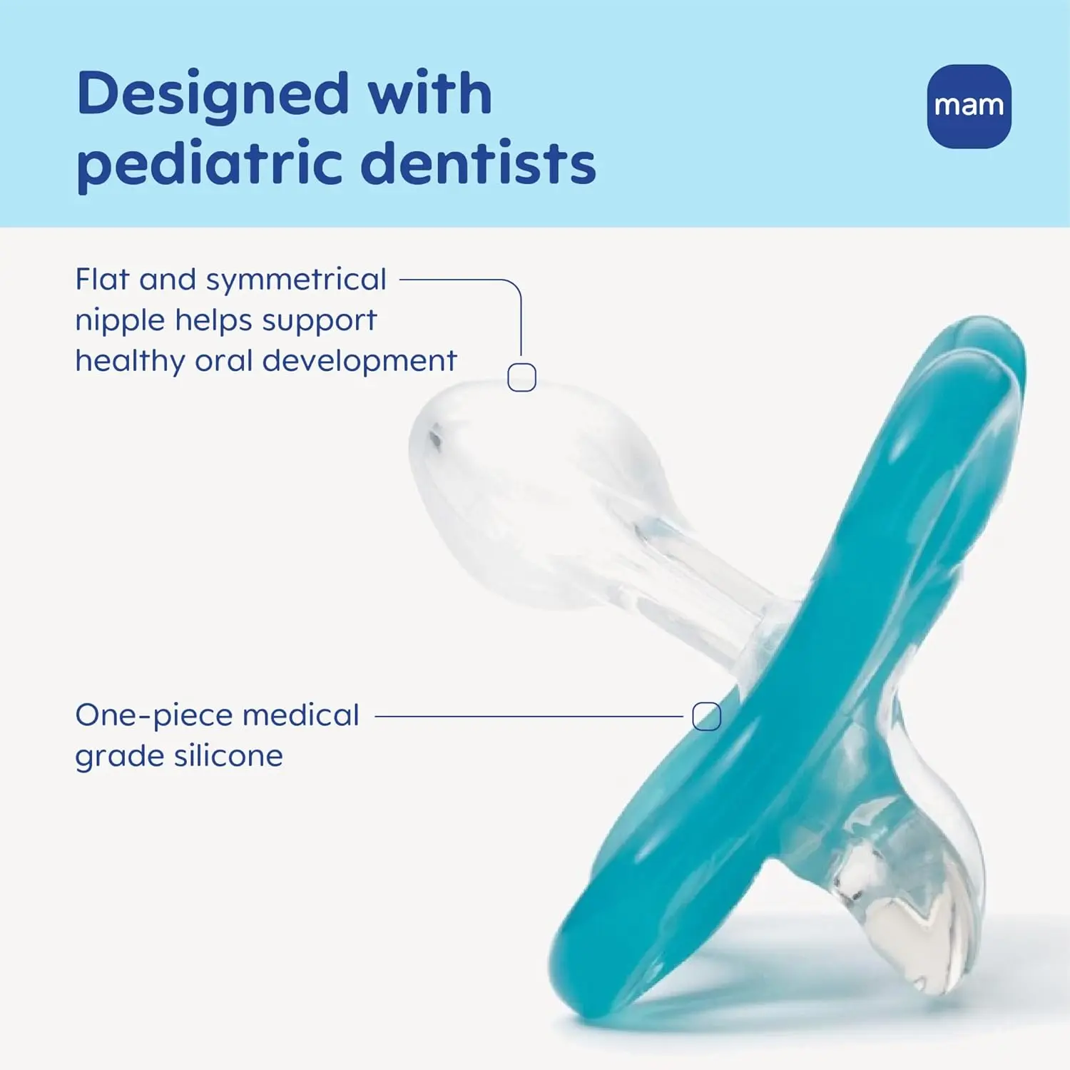 MAM Comfort Pacifier - Lightweight Silicone - 0-3 Months - Image 4