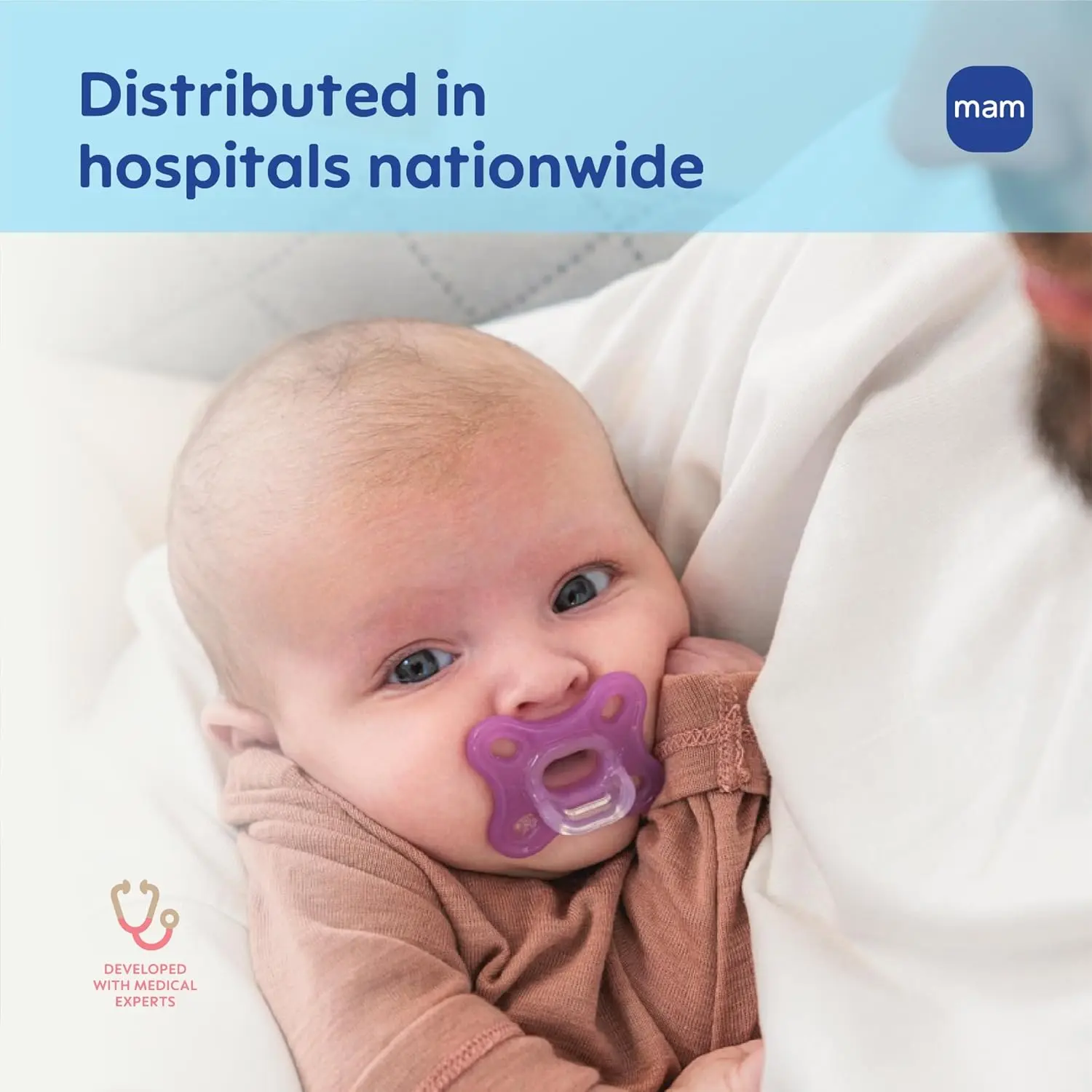 MAM Comfort Pacifier - Lightweight Silicone - 0-3 Months - Image 5