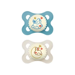 MAM Night Pacifiers 0-6 Months, Glow in Dark