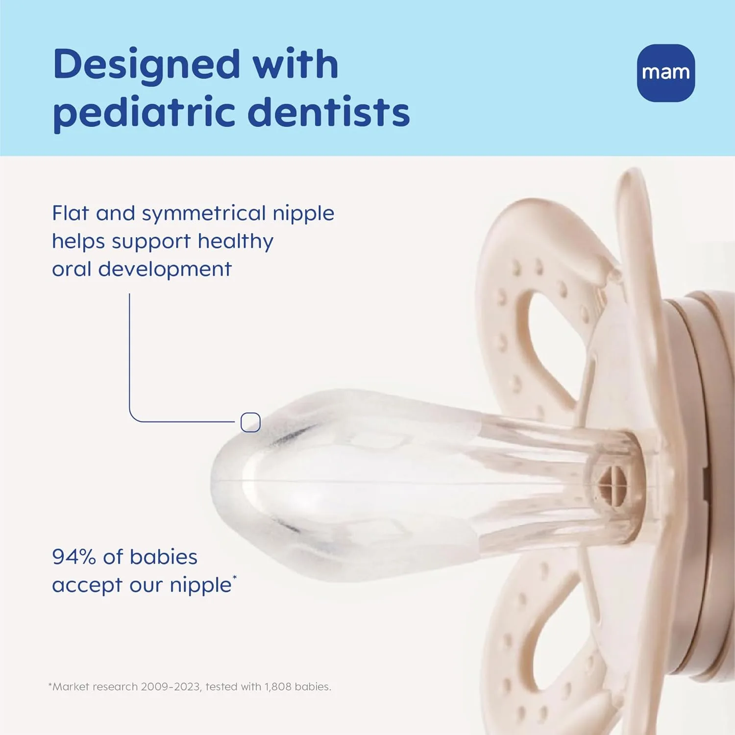 MAM Pacifier 0-3 Months, Newborn Binky, Sterilizer Case - Image 2