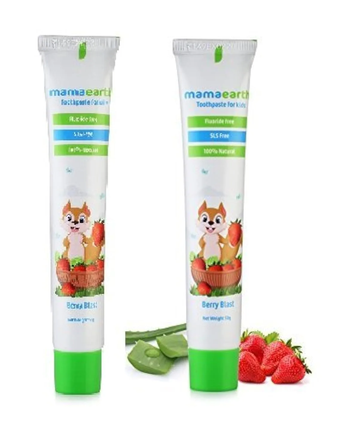 Mamaearth Kids Toothpaste - Natural, Safe, Berry Flavor