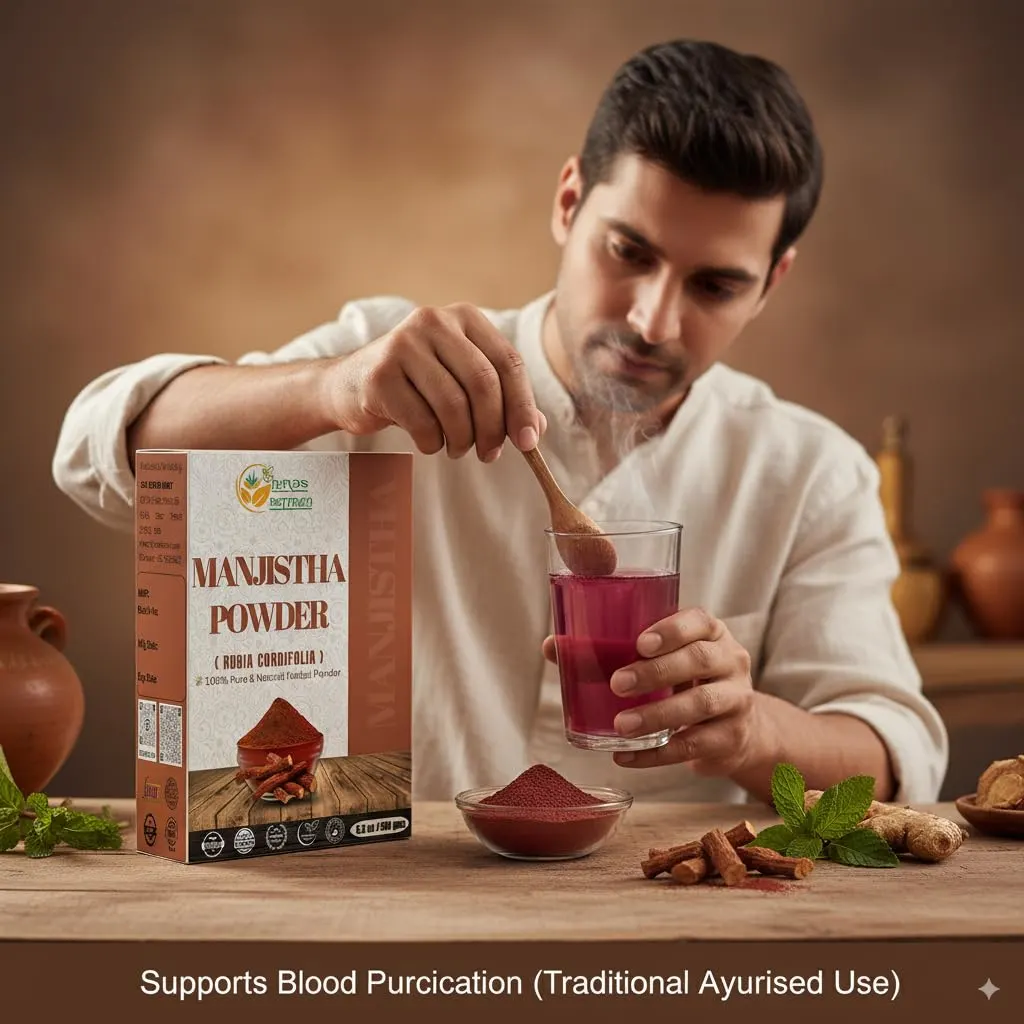 Manjistha Root Powder - Natural Indian Madder - Image 4