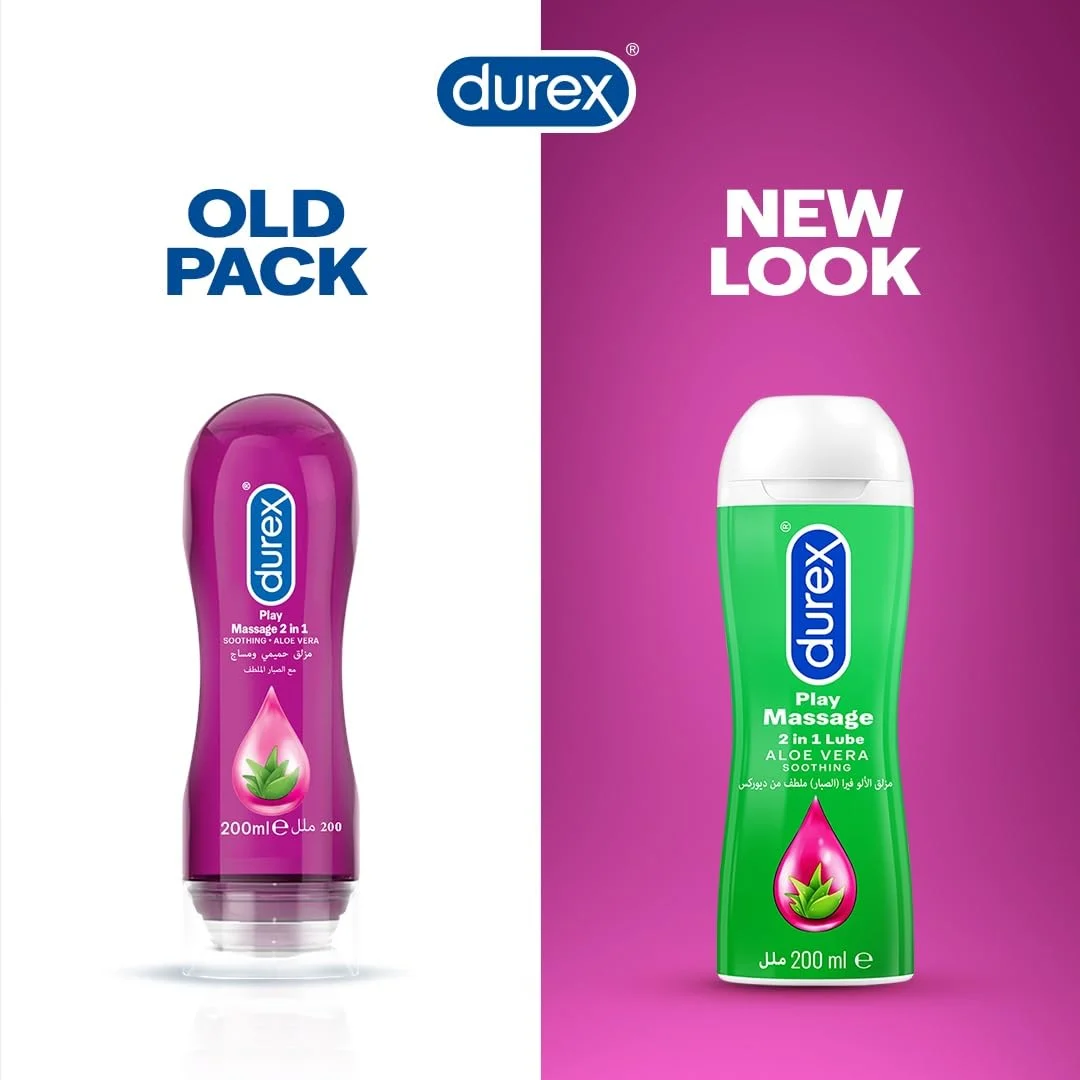 Massage Gel & Lube Aloe Vera, Vitamin E, Condom Safe - Image 3