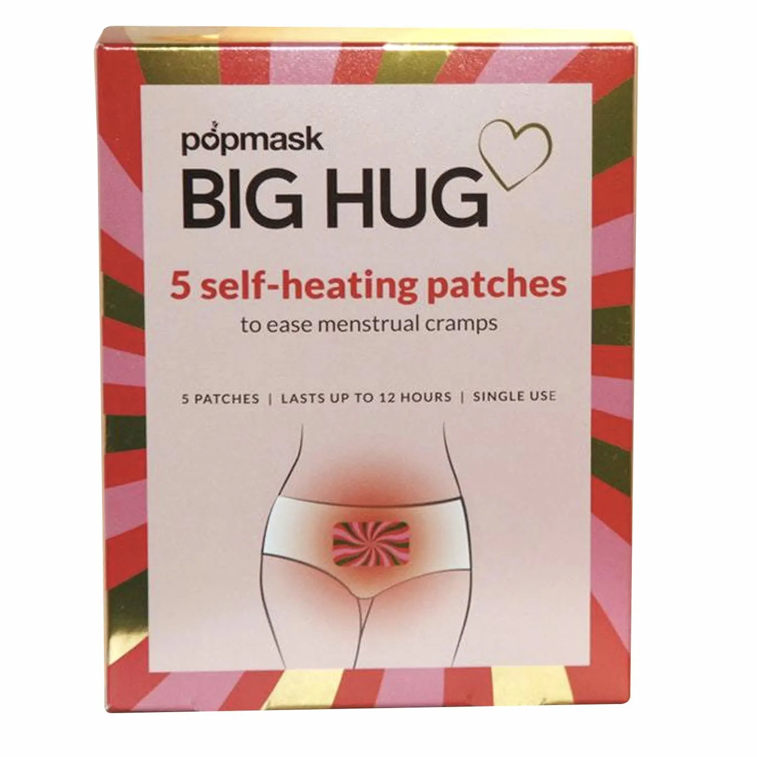 POPBAND Big Hug - 12H Menstrual Cramp Relief Heat Patches