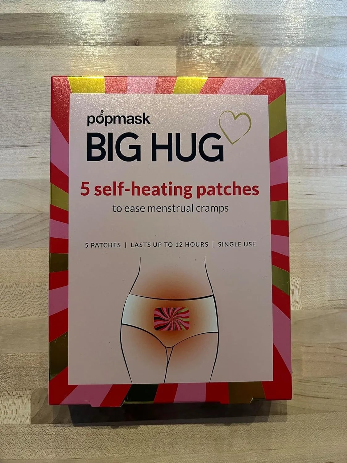 POPBAND Big Hug - 12H Menstrual Cramp Relief Heat Patches - Image 6