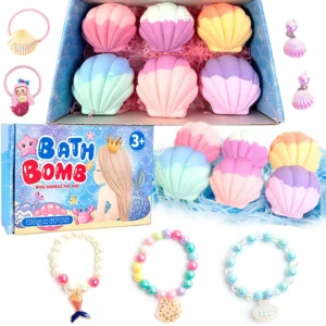 Mermaid Bath Bombs for Kids with Surprise Toys