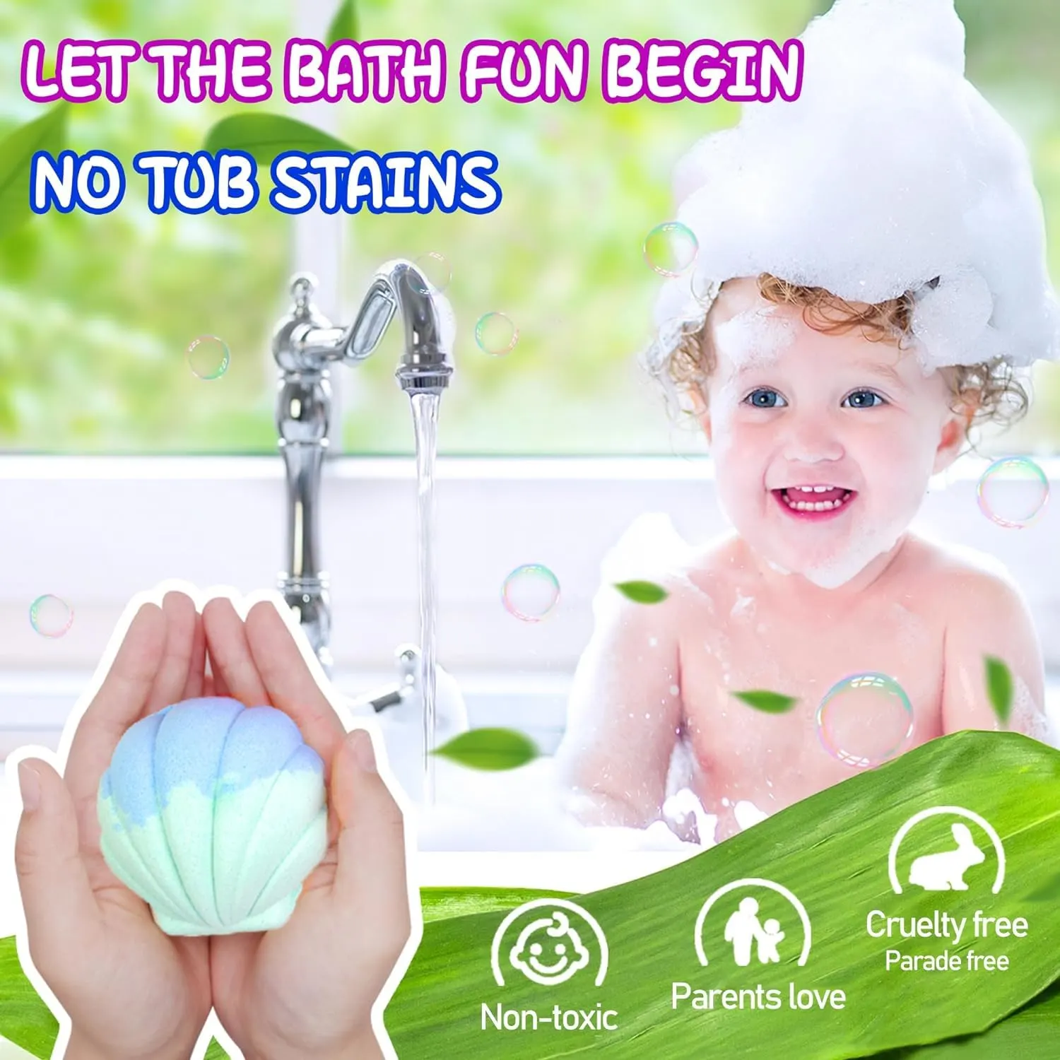 Mermaid Bath Bombs for Kids with Surprise Toys - Image 4