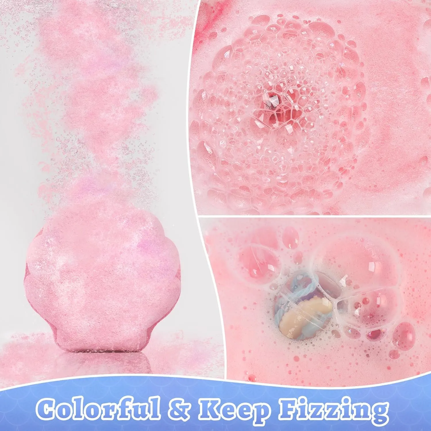 Mermaid Bath Bombs for Kids with Surprise Toys - Image 5