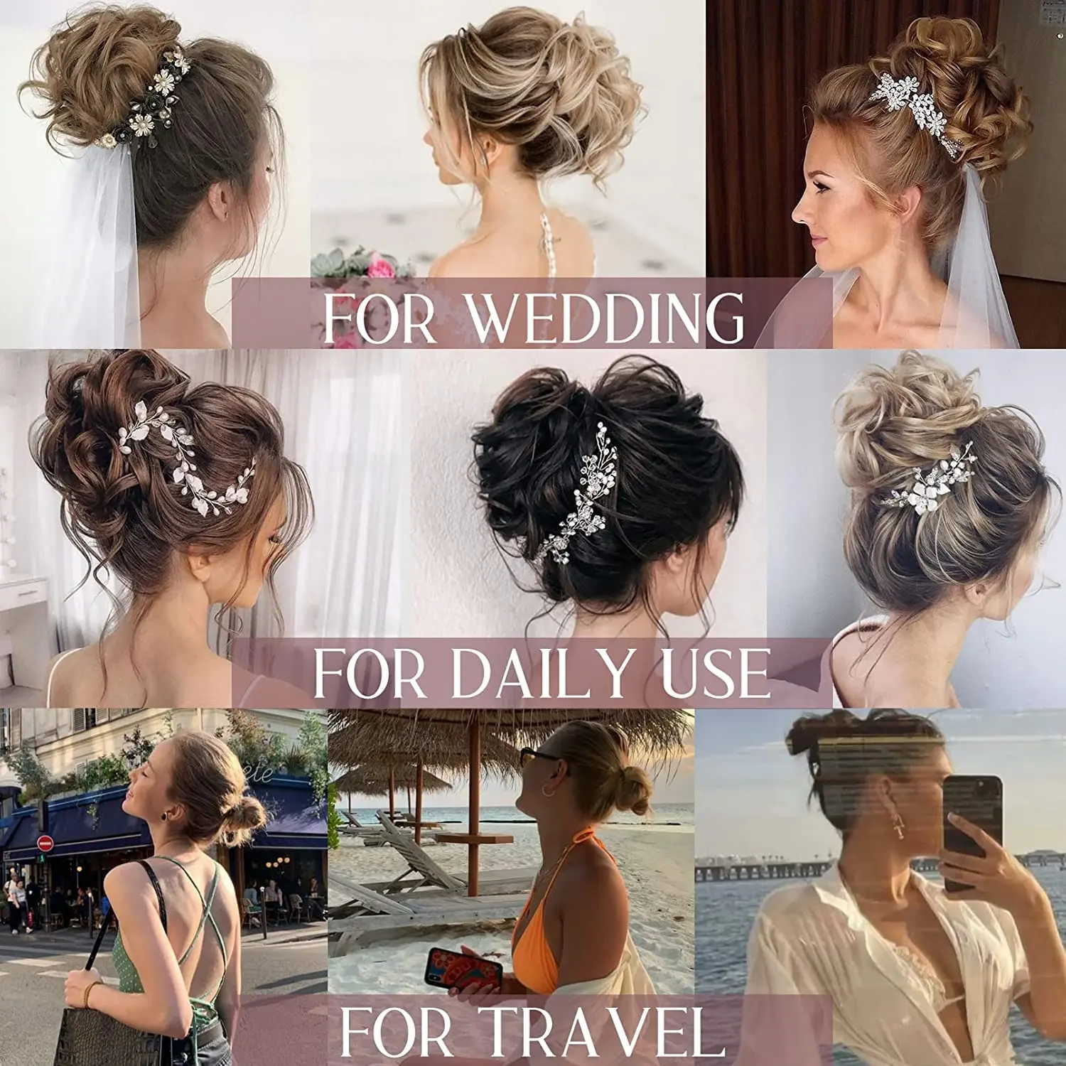 Two black messy bun claw clip hair pieces add volume and style to a ponytail or bun for women.