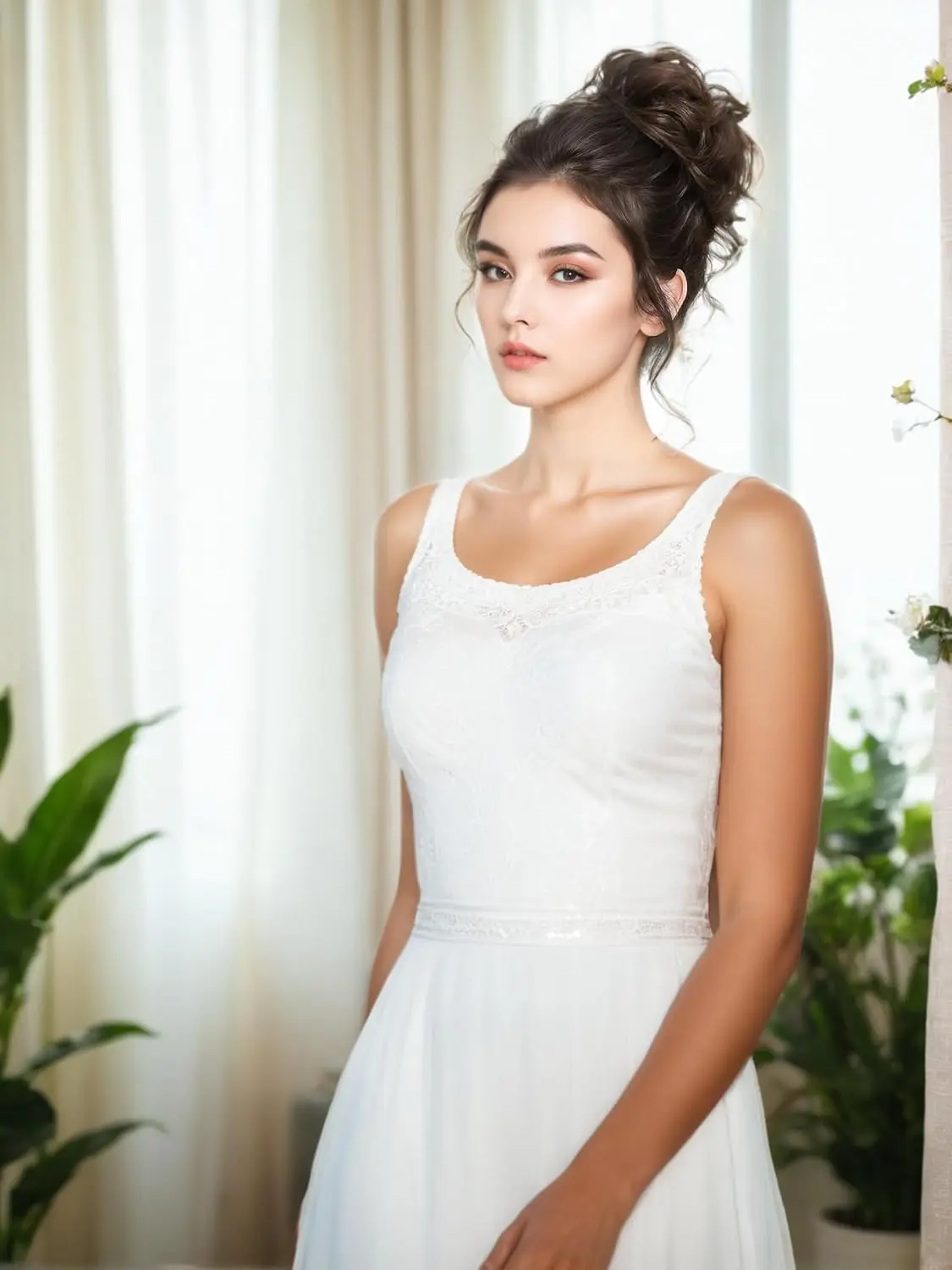 Two dark brown messy bun hair extensions, one with a claw clip and the other with a rubber band, offering easy and elegant updo hairstyles.