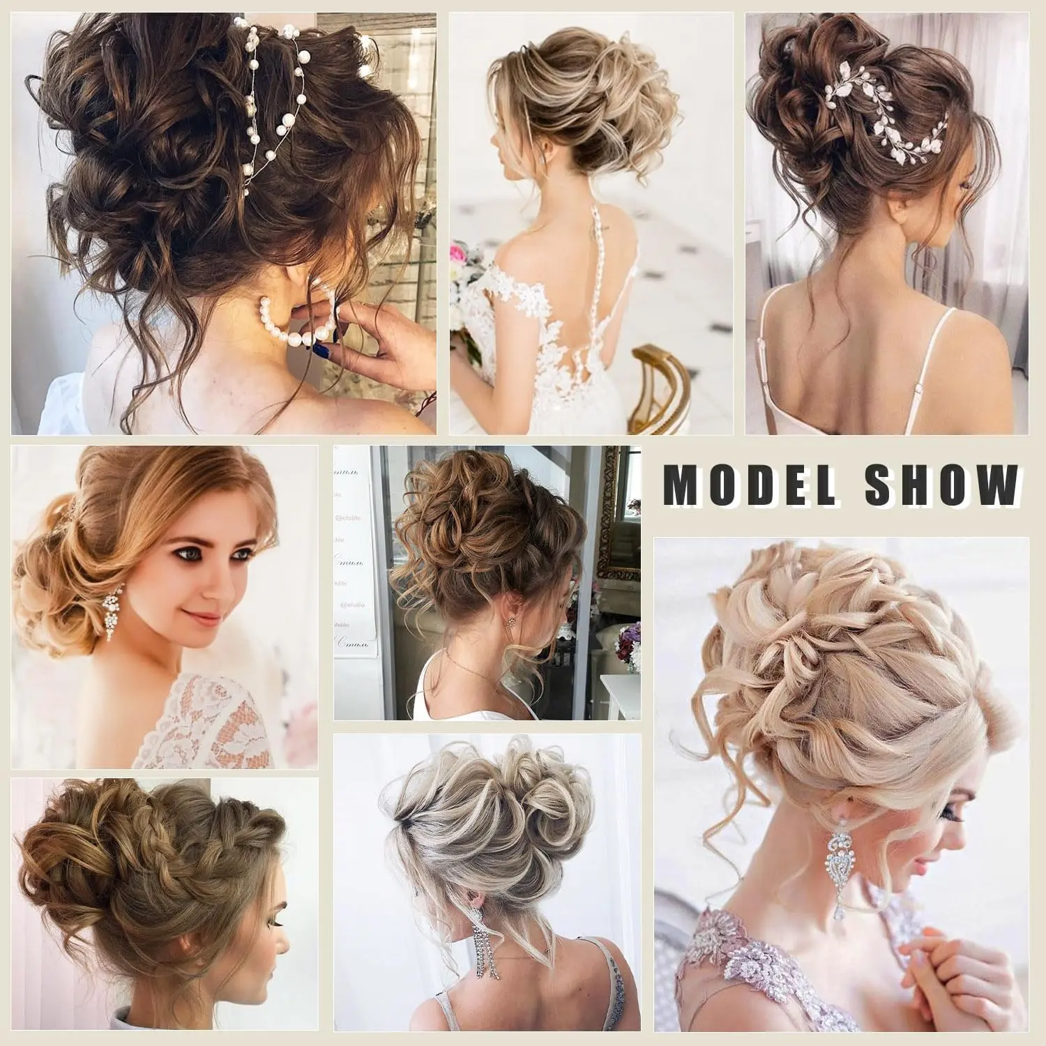 This messy bun hair piece with a claw clip is a synthetic chignon that creates a tousled updo and adds volume with its curly, wavy hair extensions, perfect for a quick and easy hairstyle.