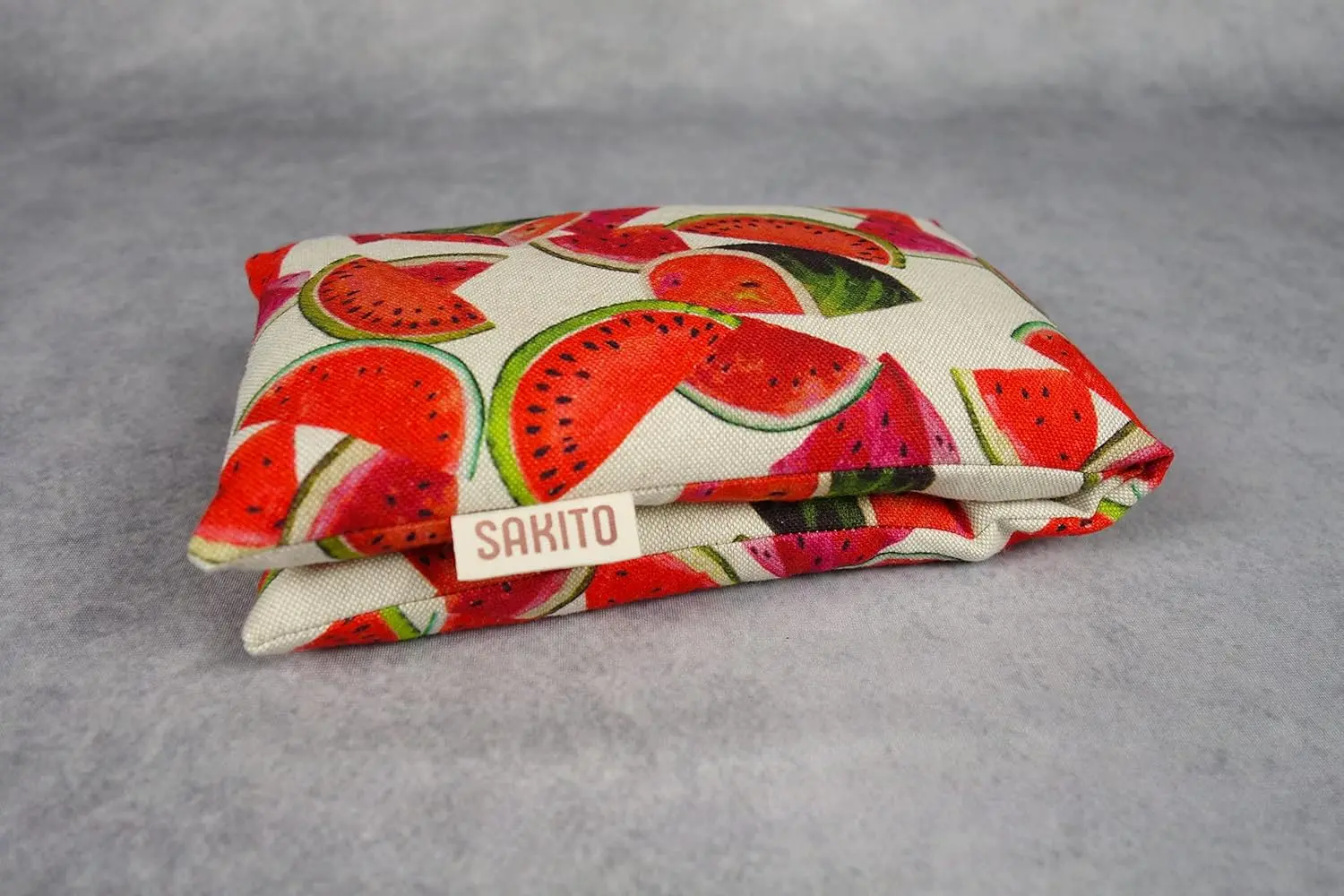 A lavender scented microwave seed bag filled with wheat, designed for hot or cold therapy to relieve pain.