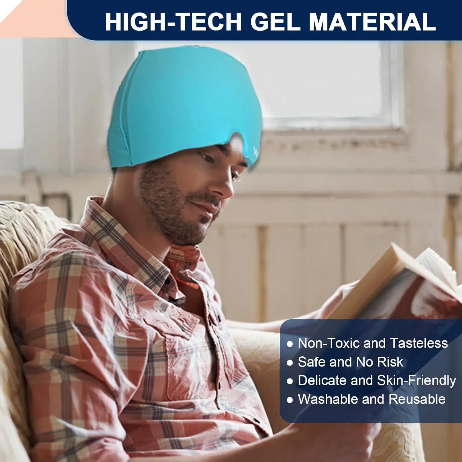 Migraine Relief Ice Hat, Headache Relief Cap - Image 7
