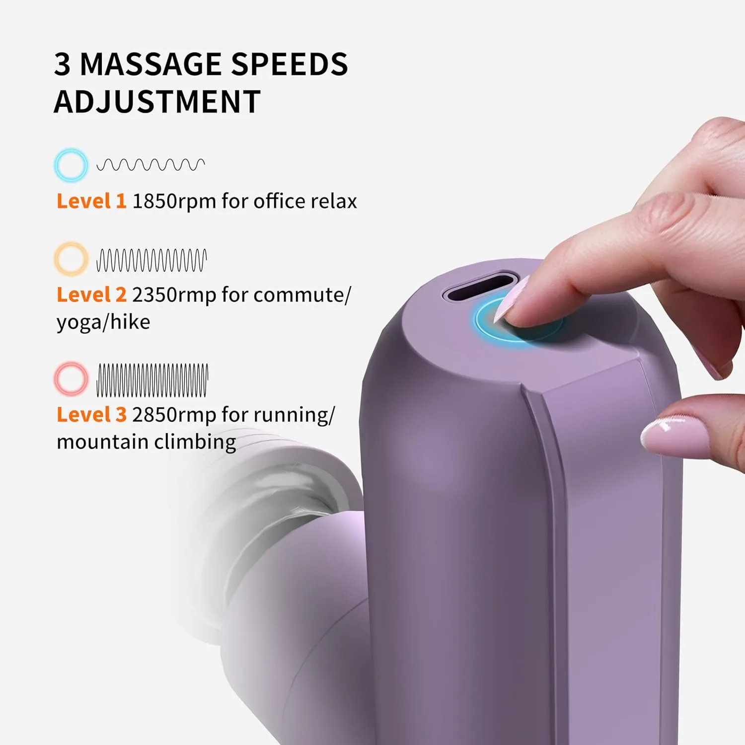 Mini Massage Gun, Portable Deep Tissue Massager - Image 7