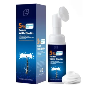 This 5% minoxidil foam treatment, formulated with biotin and castor oil, helps men and women regrow thicker, fuller hair while strengthening and revitalizing thinning strands.