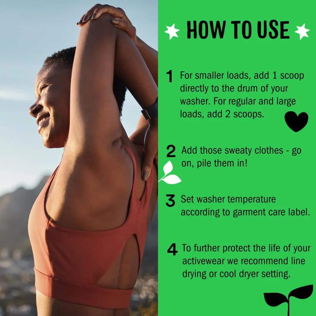 Molly's Suds active wear laundry detergent powder is a natural and extra strength formula designed to fight stains and odors on performance fabrics while being gentle on sensitive skin.