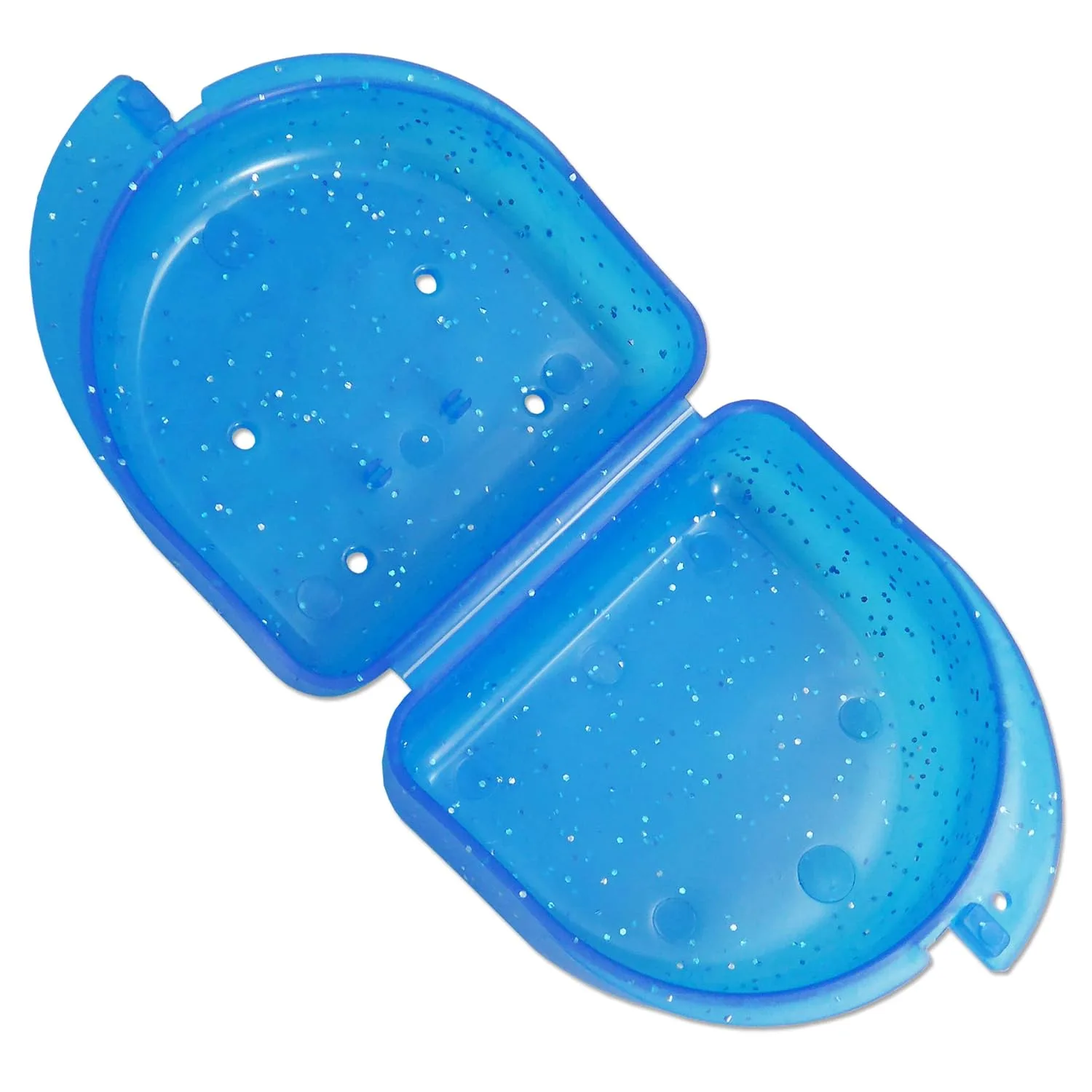 Mouth Guard Box 2pk - Retainer Case Glitter Blue Pink - Image 4