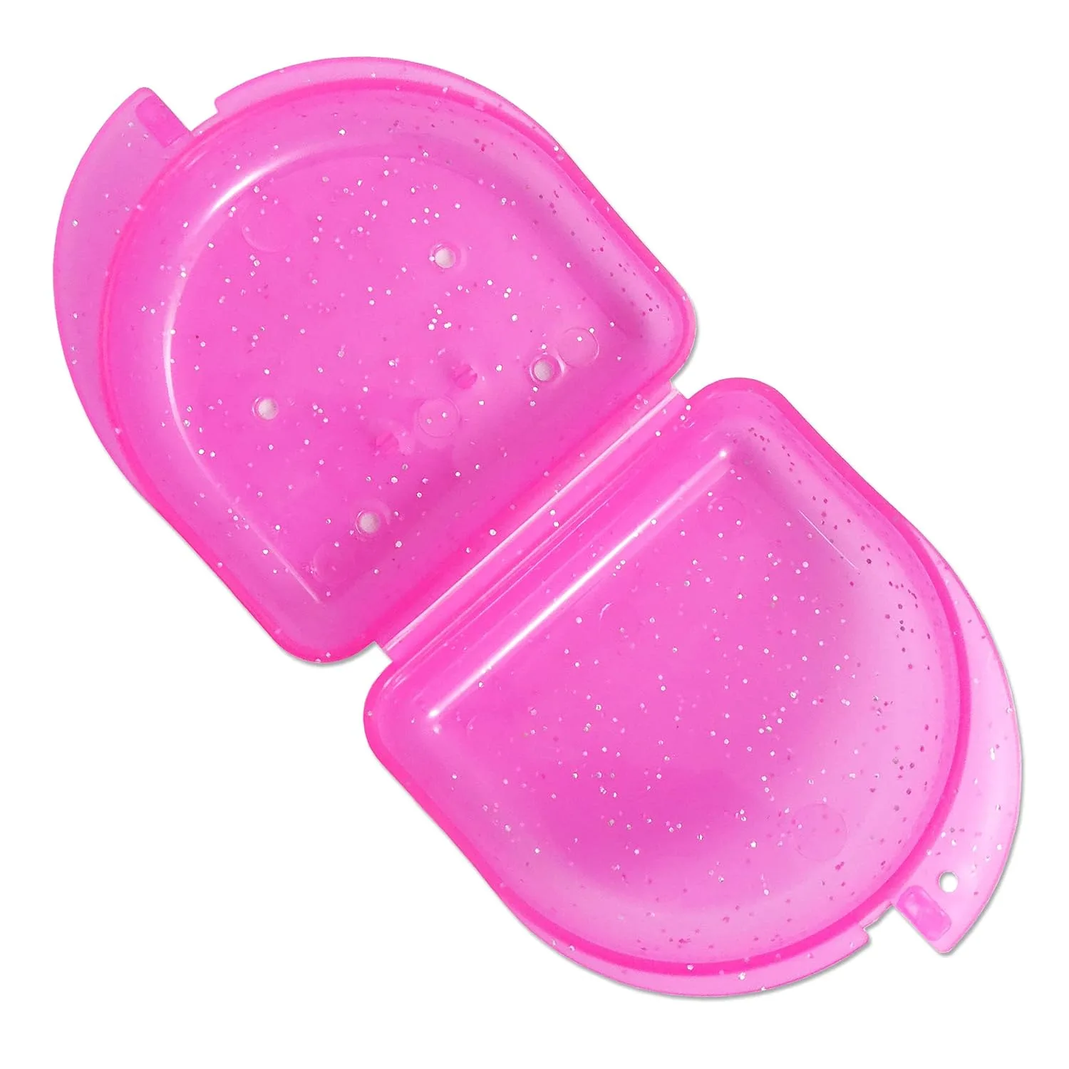 Mouth Guard Box 2pk - Retainer Case Glitter Blue Pink - Image 5