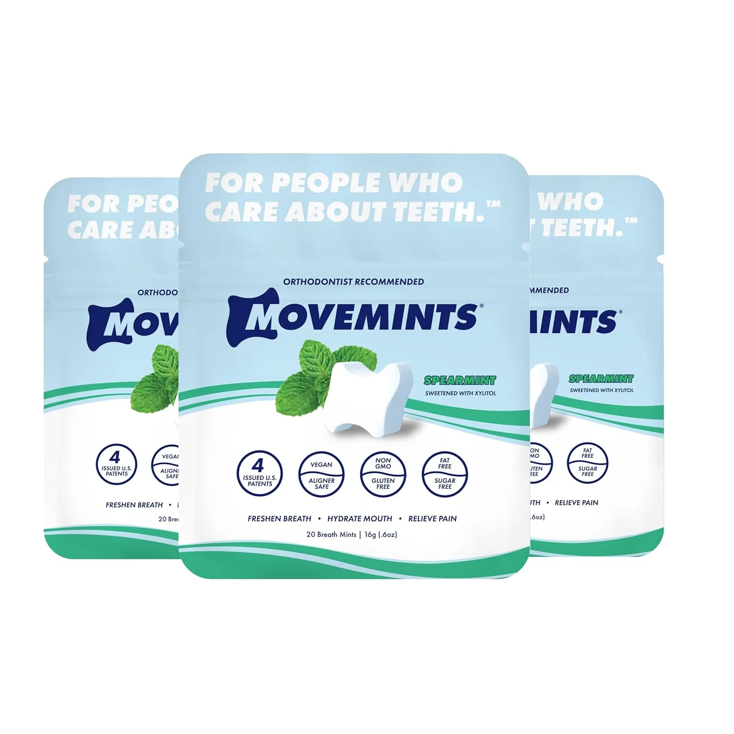 Movemints Clear Aligner Mints - 3 Pack