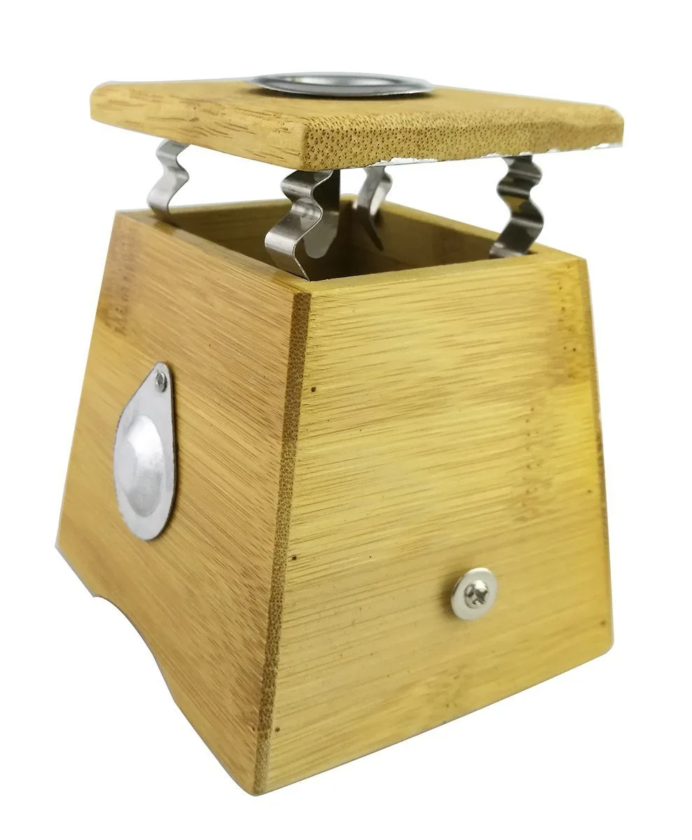 Moxa Box for Moxibustion Therapy - Bamboo One Hole - Image 2