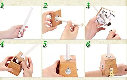 Moxa Box for Moxibustion Therapy - Bamboo One Hole - Image 7