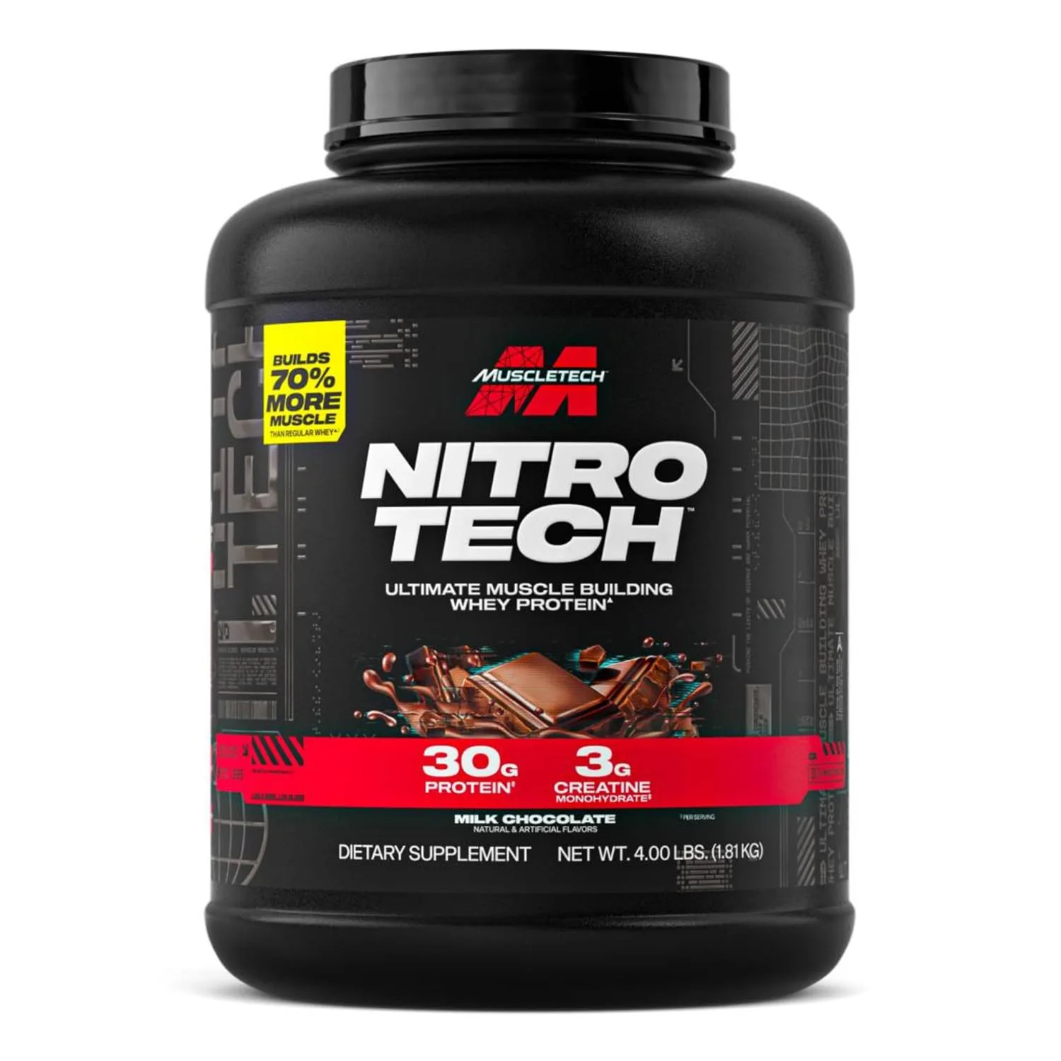 MuscleTech NitroTech Whey Protein - Muscle Growth & Recovery