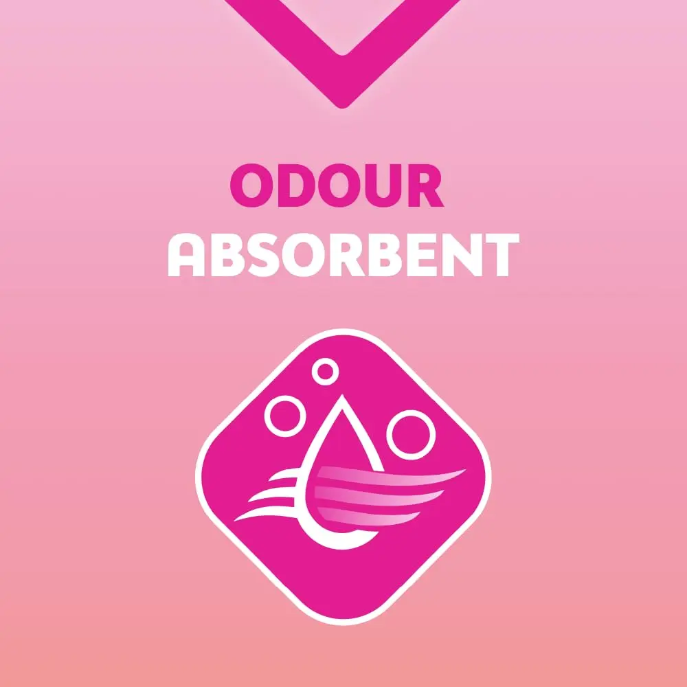 Nana Regular to go panty liners, individually wrapped for freshness and featuring super absorbent material for all-day protection and odor control, offering a comfortable curve fit.