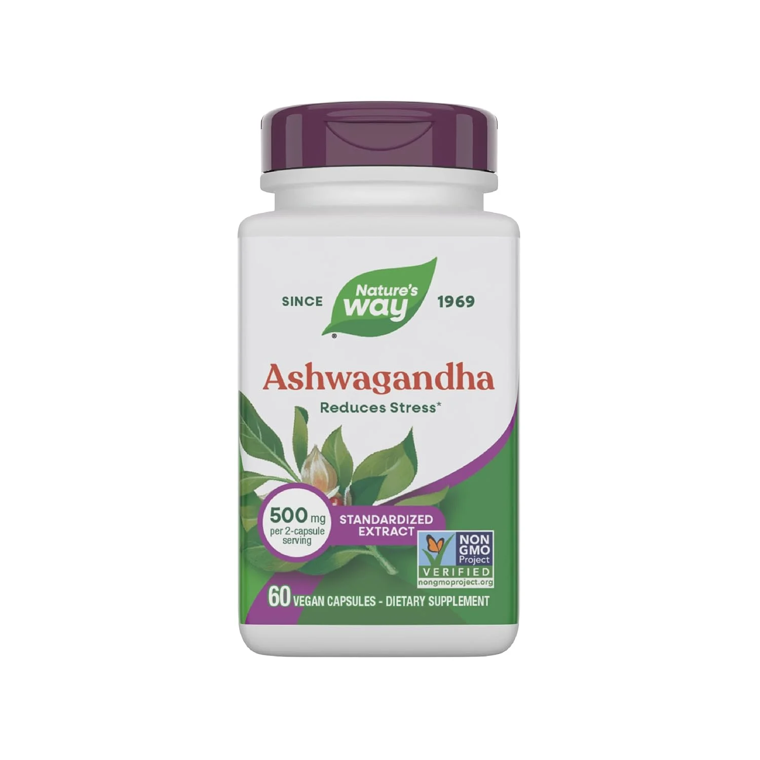 Nature's Way Ashwagandha: Reduce Stress*, Vegan, Non-GMO