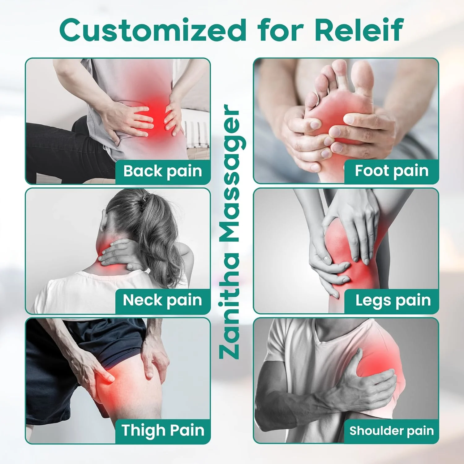 Neck Back Massager - Shiatsu Deep Tissue Kneading - Image 3