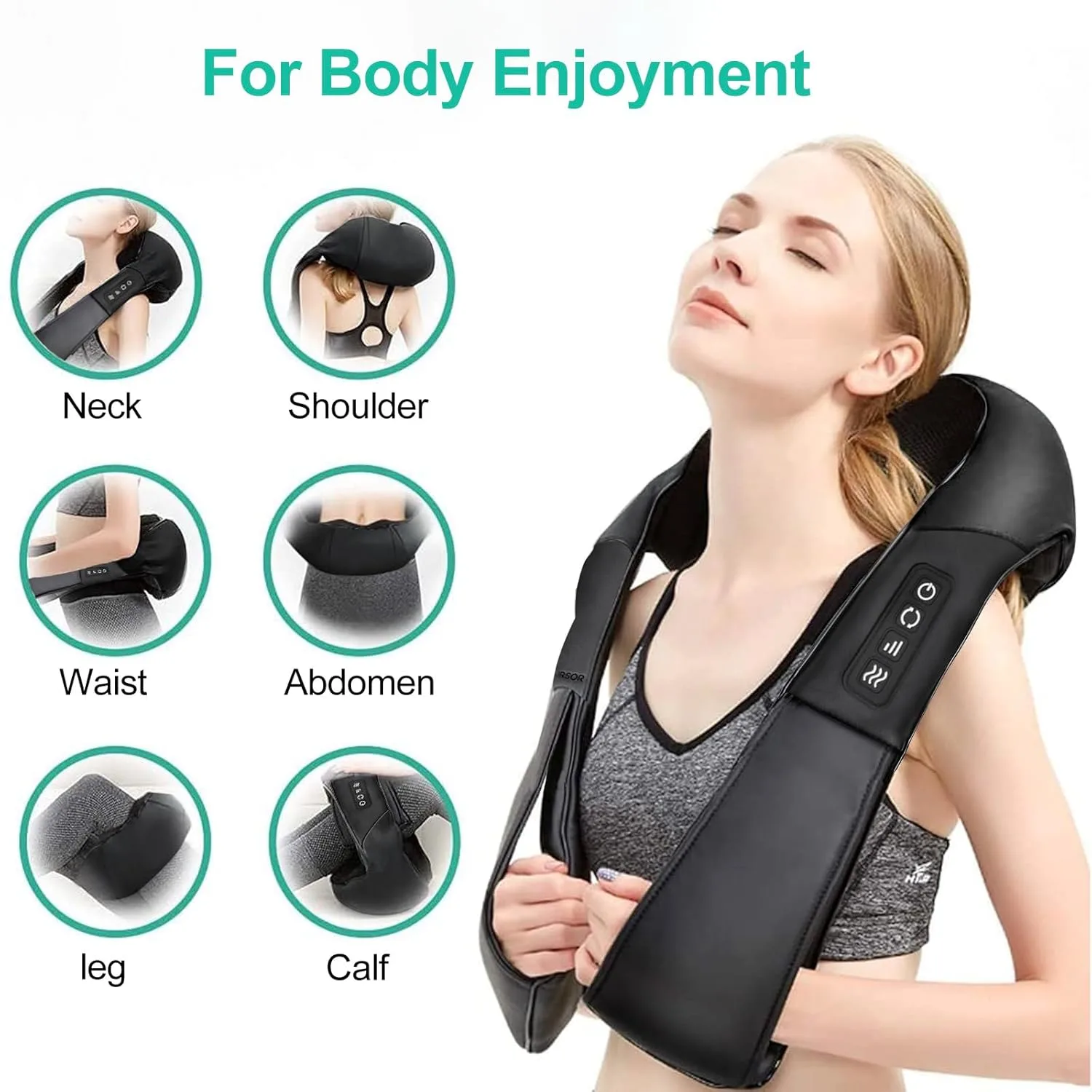 Neck Massager with Heat - Muscle Pain Relief - Image 2