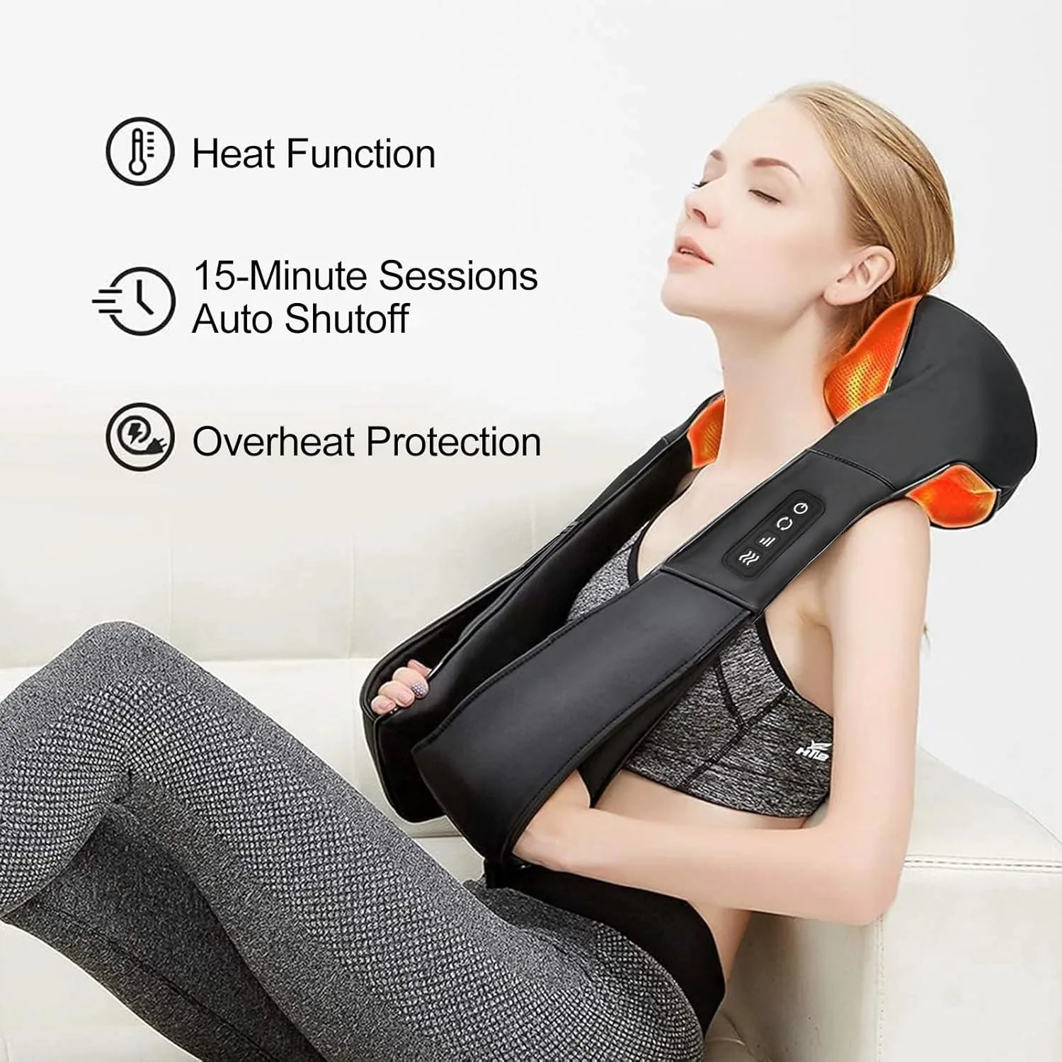 Neck Massager with Heat - Muscle Pain Relief - Image 5