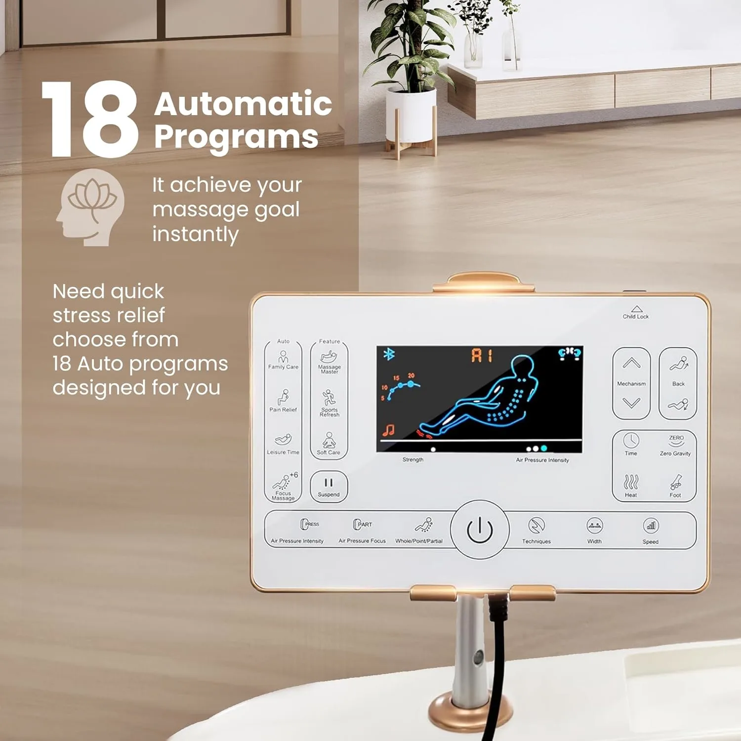 Nexo Massage Chair 3D SL-Track | Calf Kneading - Image 3